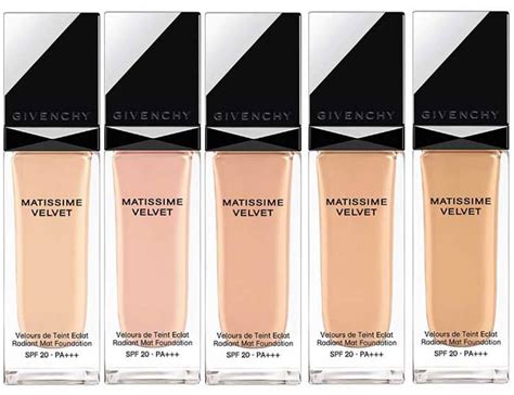 givenchy matissime foundation 2017|Givenchy Matissime Foundation Swatches – Escentual.